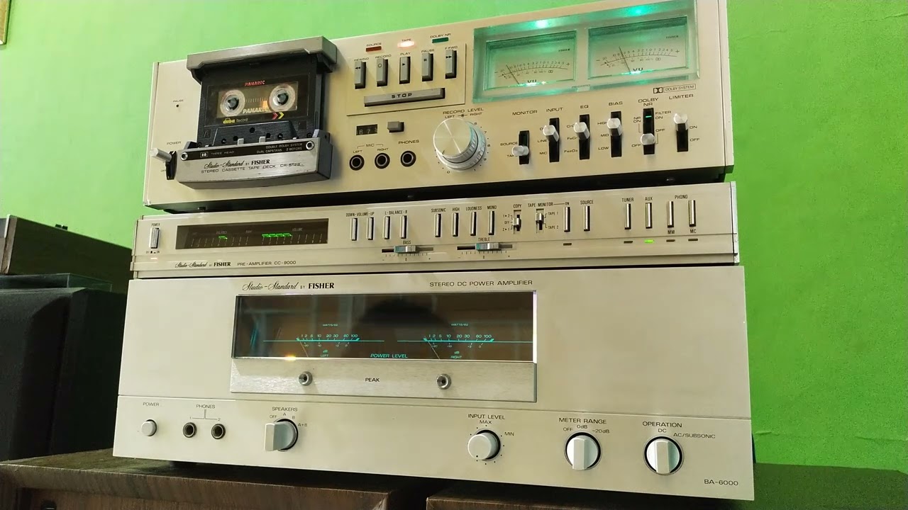 fisher set preamp cc-9900 power BA-6000 and tape CR-5122