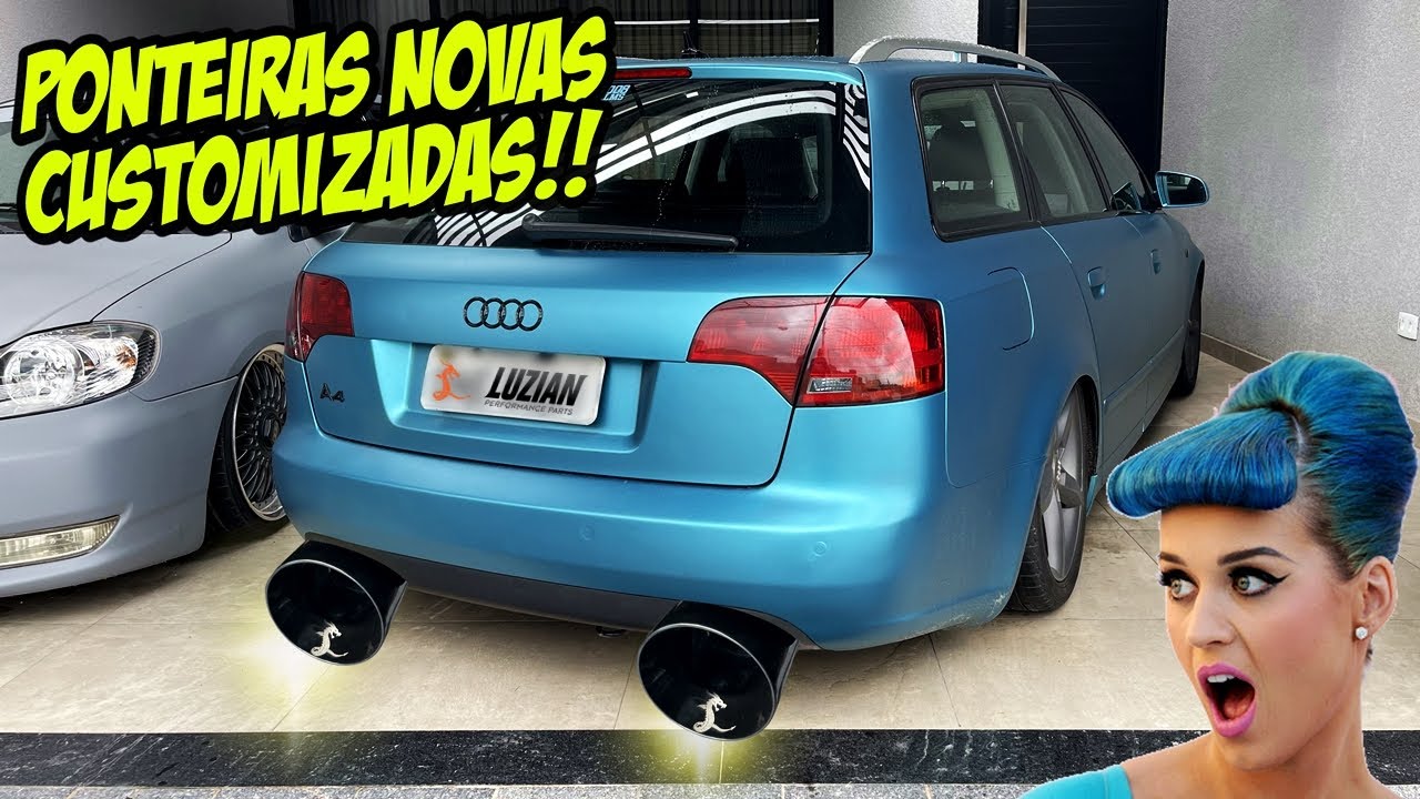 O RONCO MUDOU? ADAPTAMOS PONTEIRAS MAIORES NA AUDI A4 