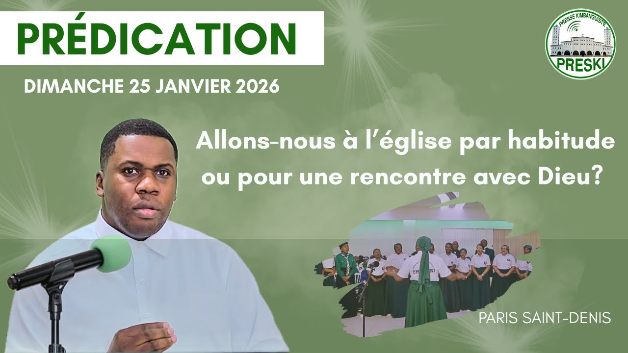 Prédication 25/01/26 : Le danger d’une foi par habitude - Paris Saint Denis