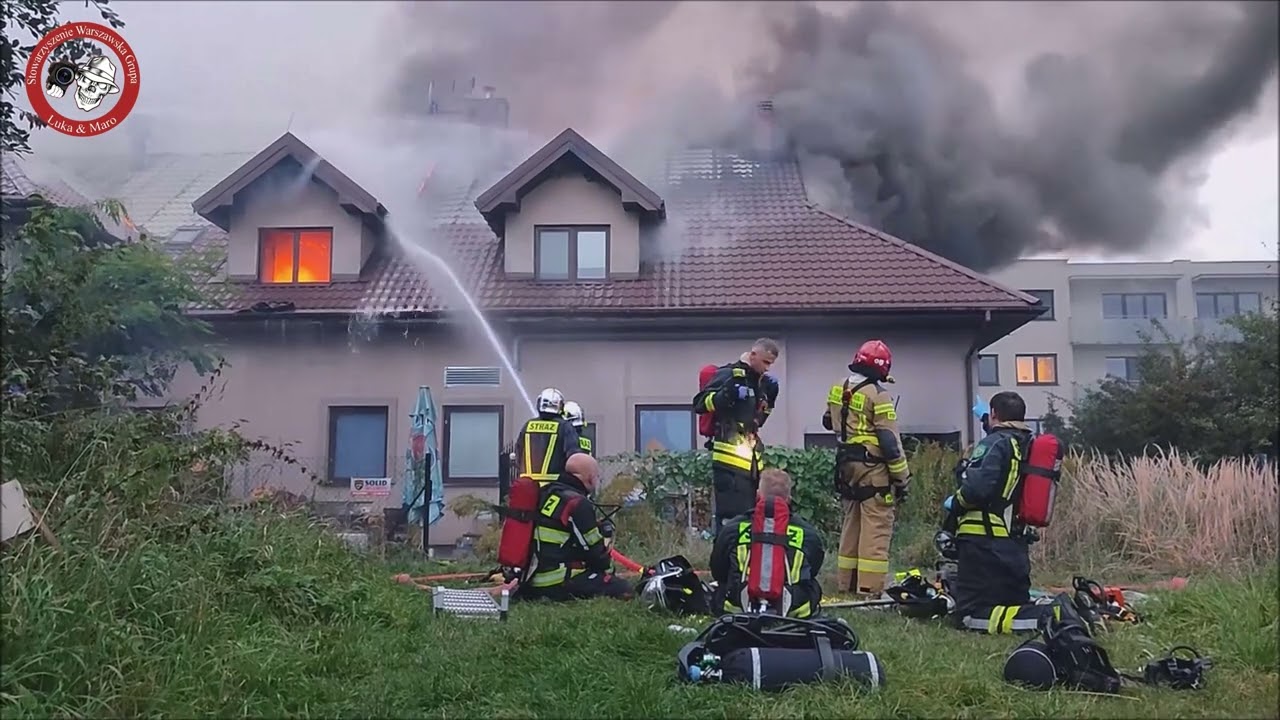 OGROMNY POŻAR PODCZAS WESELA. NA MIEJSCU PREZYDENT MIASTA PRUSZKOWA