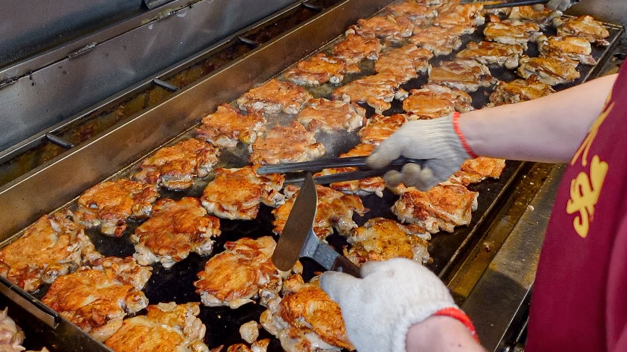 500 продано в день! Горячая куриная отбивная, стейк теппаньяки - тайваньская уличная еда