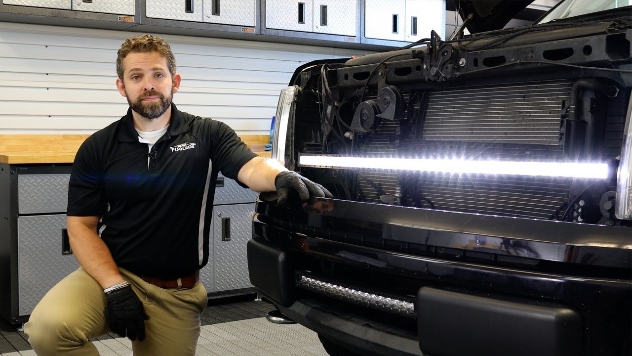 2009-14 F150 нижняя решетка светодиодная панель установка 210 Вт PALADIN F150LEDS