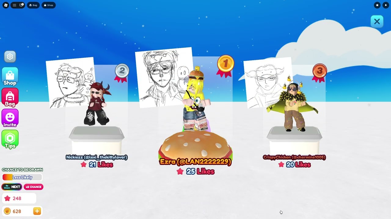 Normal day in draw me roblox(IM BAD AT DRAW SO DON'T WATCH)