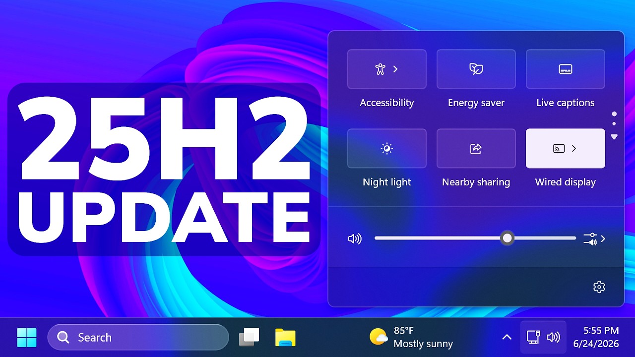 Крупнейшее июньское обновление Windows 11 25H2 в основном релизе: ускорение приложений, новый &laquo;Пр...