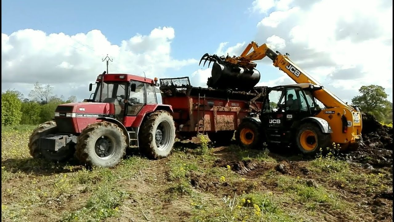 Epandage du fumier 2018 | Maxxum 5130 | JCB | Sodimac