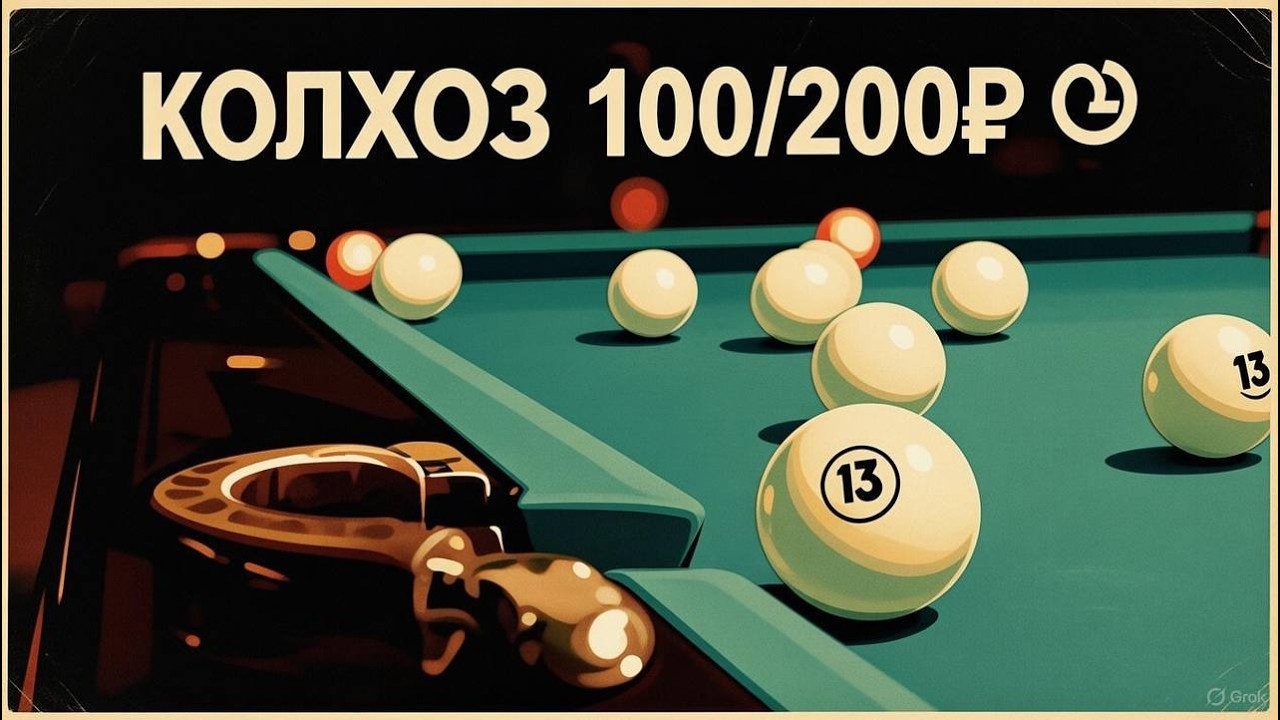 Бильярд. Прямой эфир. 100-200р Колхоз