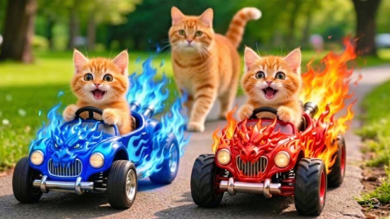 Mama Cat Trims Fur on the Farm and Makes Tiger Hat For Kittens At Home🐾🎩🐯