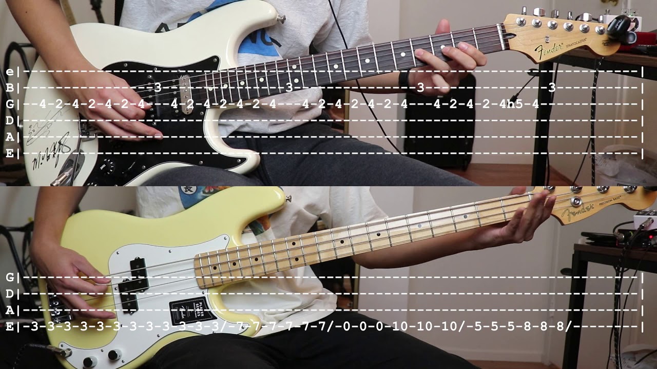 STRFKR - Rawnald Gregory Erickson the Second (Guitar Cover & Bass Cover w/ Tabs)
