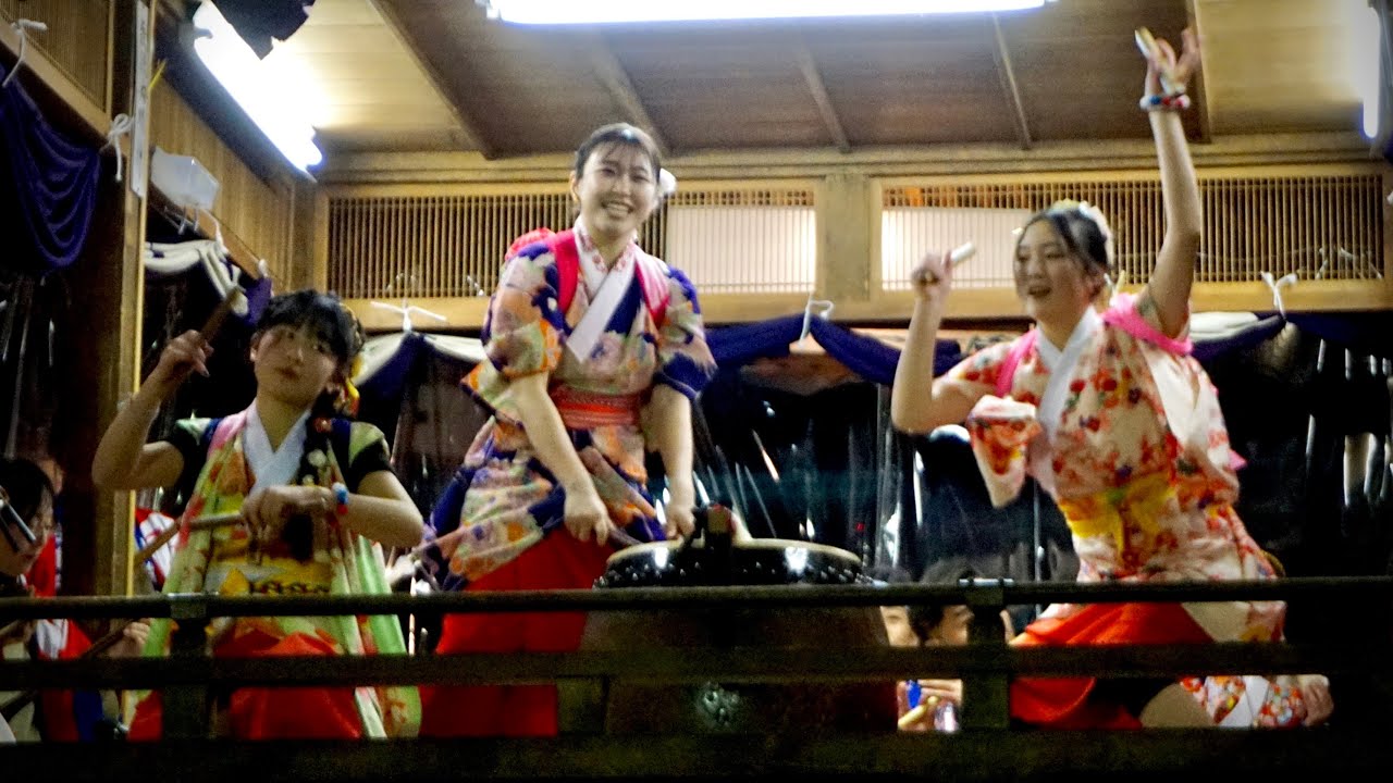 R8.2.22 上袋田区 2日目夜 左義長囃子 勝山左義長まつり
