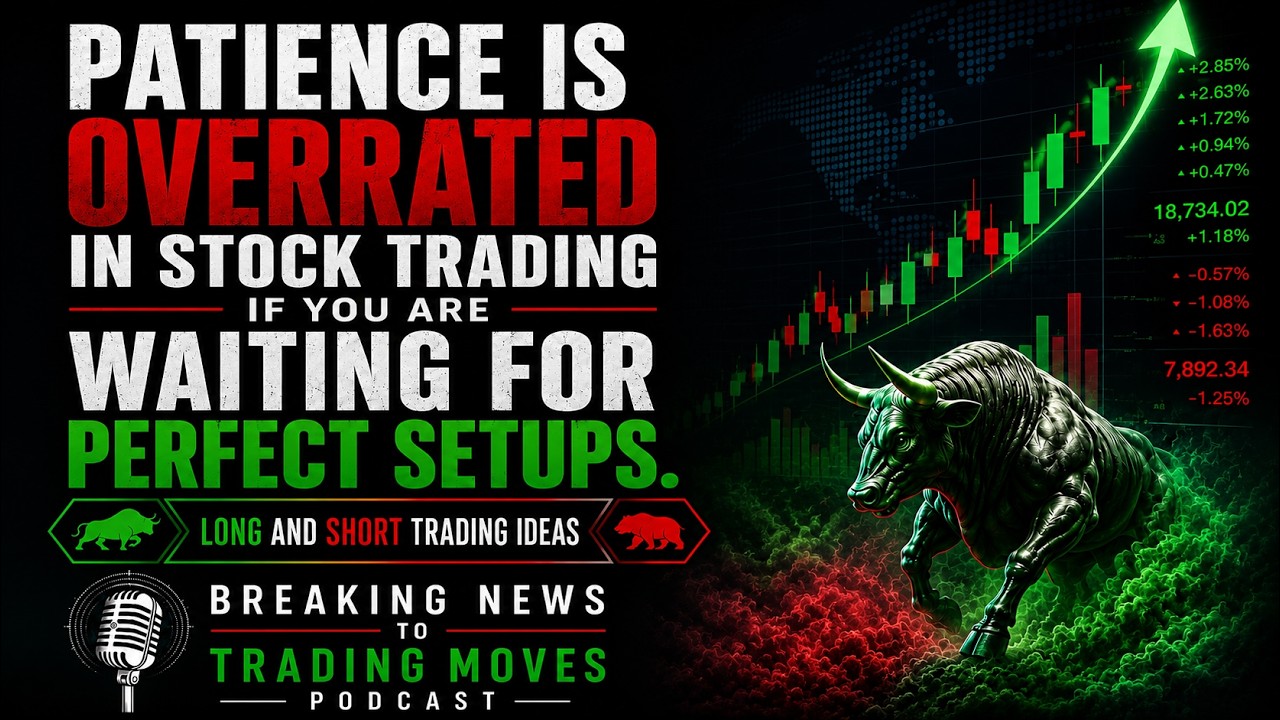 Patience is overrated in stock trading if you are waiting for perfect setups.