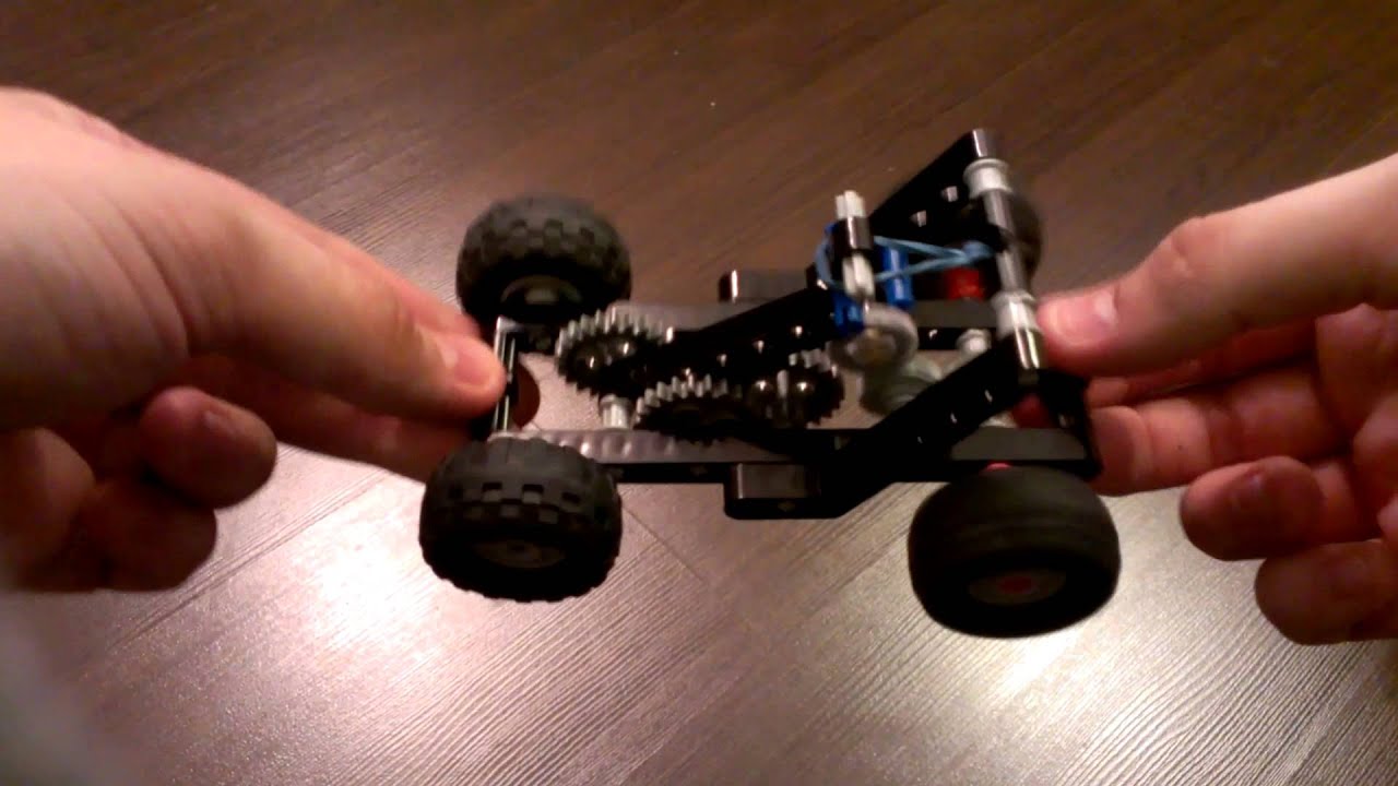 Lego technic pull back motor car