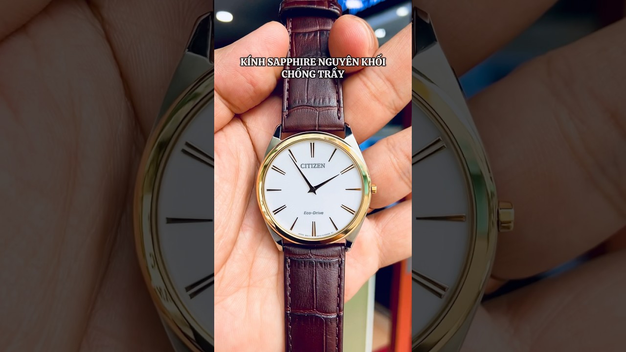 CITIZEN AR3074-03A – Eco-Drive siêu mỏng – Kính Sapphire – Size 38mm #donghohungthinh #CitizenWatch