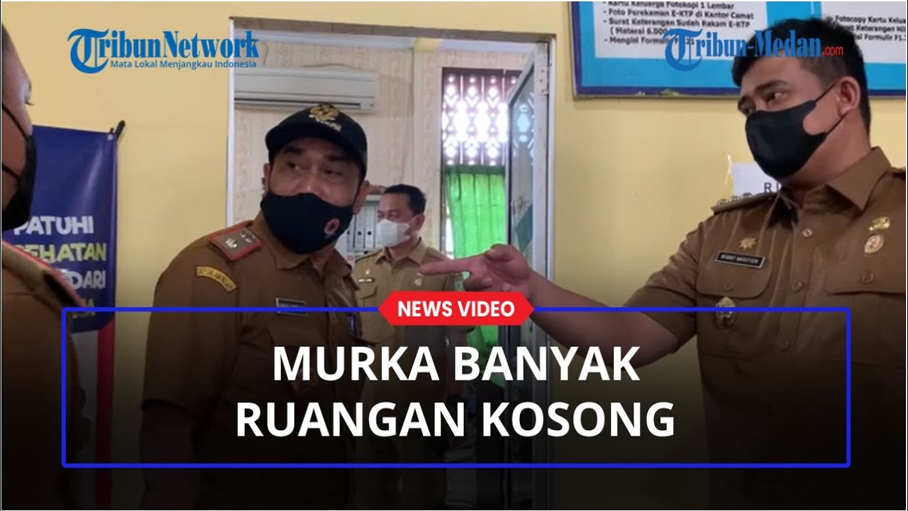 WALI KOTA Bobby Nasution Murka Banyak Ruangan Kosong saat Sidak Kantor Lurah Kampung Baru