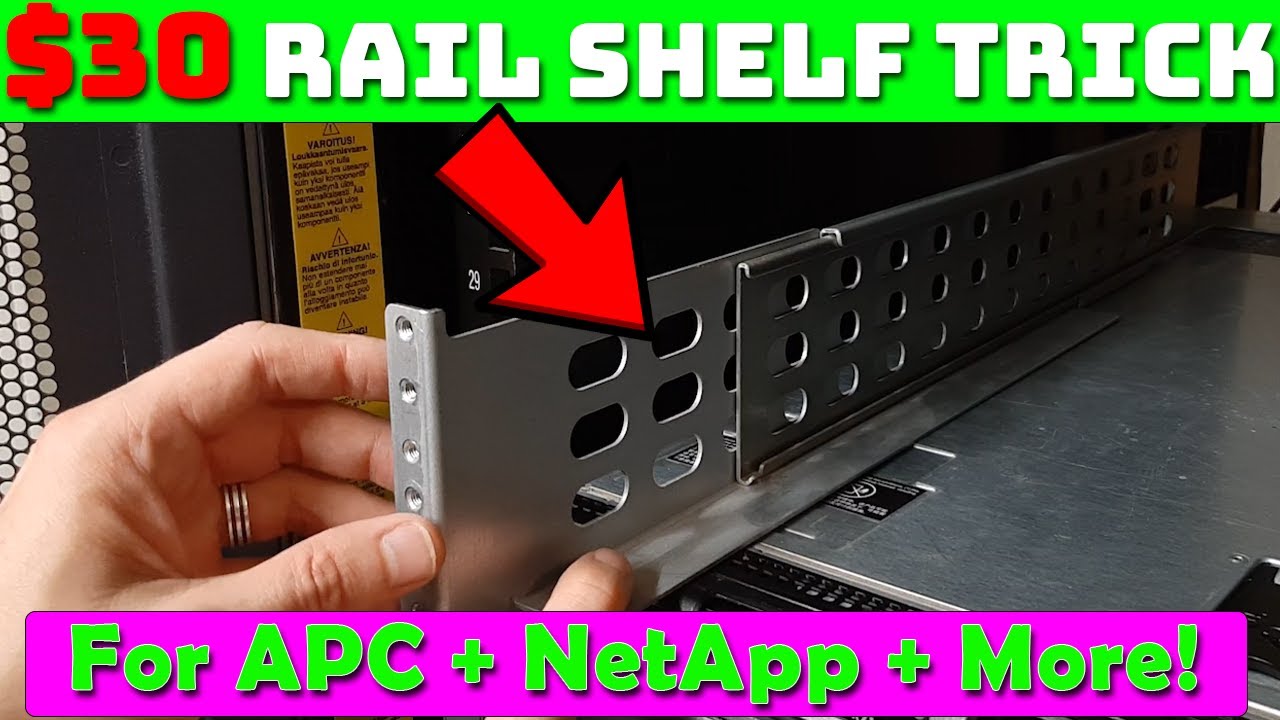How To Install Homelab APC Rails - NetApp DS4246 DS4243 Disk Shelf Rails (CHEAP + EASY)