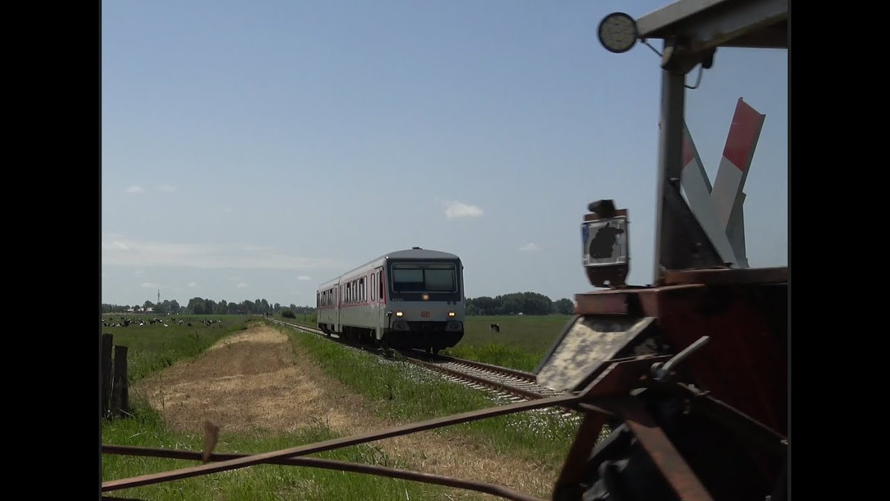 Beinahe-Unfall Bahnübergang Dingsbülldeich bei Witzwort, 18.06.2022