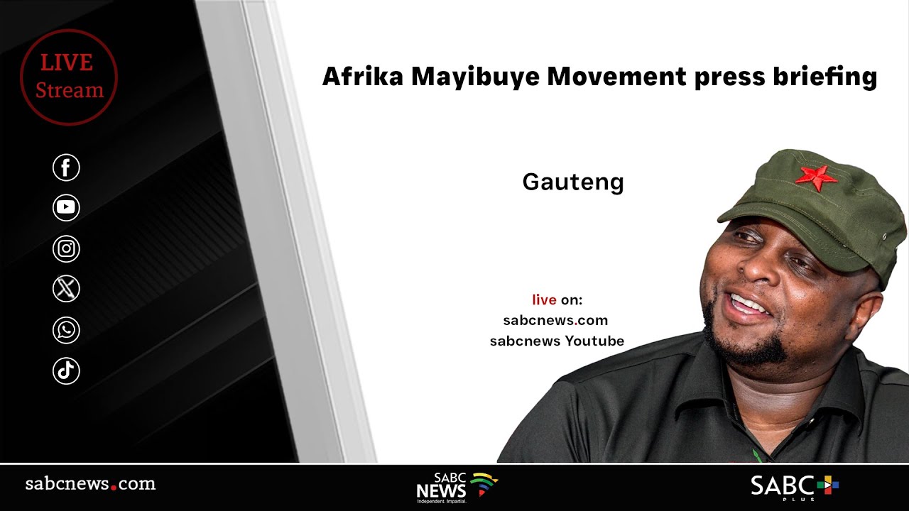 Floyd Shivhambu-led Afrika Mayibuye Movement press briefing