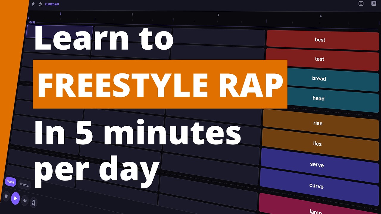 Learn how to Freestyle Rap in 5-minutes a day