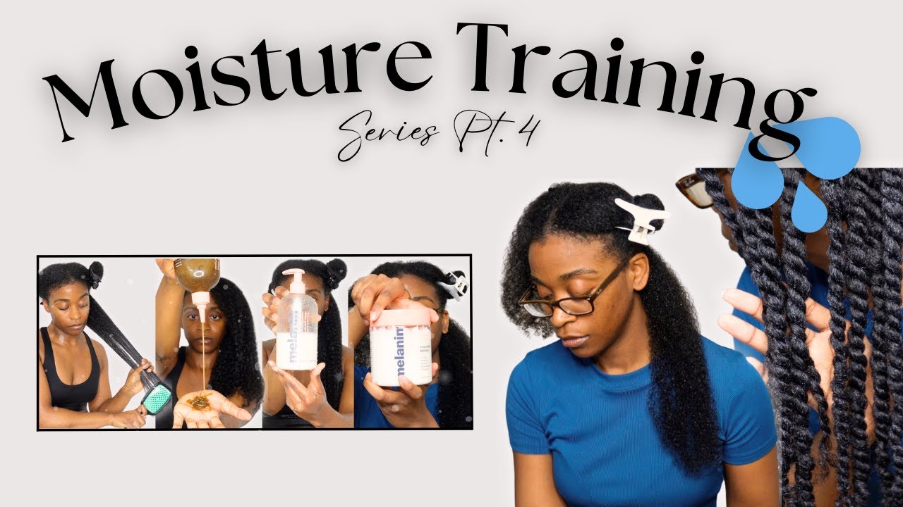WASH DAY ROUTINE | Using MELANIN HAIRCARE + Trying the UNBRUSH | 💦Moisture Training Series pt4💦