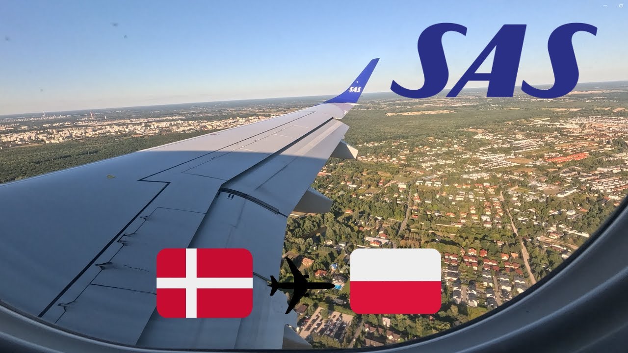 HOW IS SAS IN 2024? Embraer 195 evening landing in Warsaw