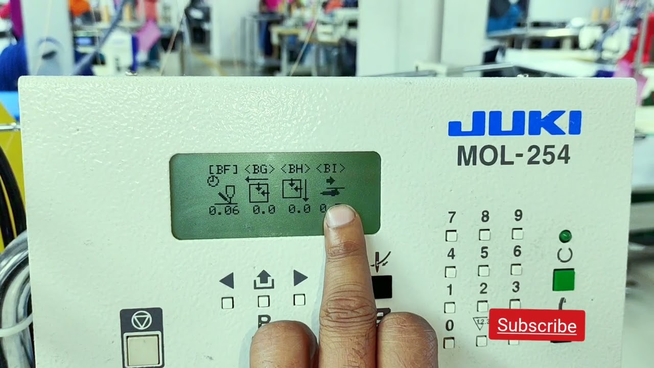 JUKI MOL-254 Loop Attached Program Setting | সেলাই এবং পজিশন ঠিক না থাকার কারণ।