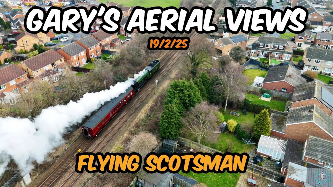 Flying Scotsman Passing through Eaglescliffe & Yarm Station 19/2/25