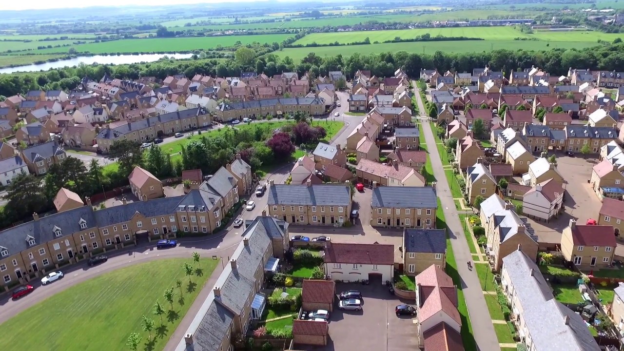 Fairfield Park Stotfold Aerial Drone Video May 17