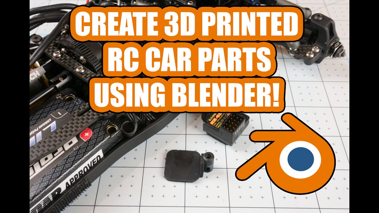 Creating 3d printed RC car parts using Blender