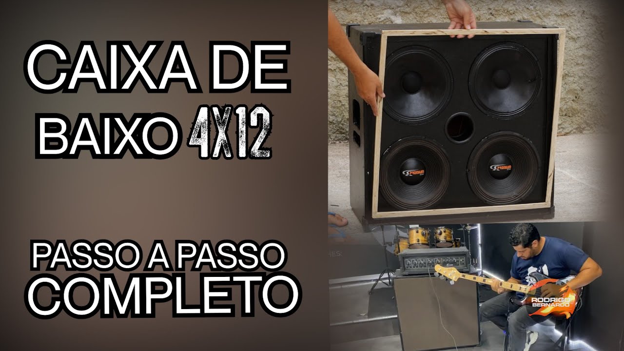 COMO FAZER UMA CAIXA DE BAIXO 4X12 (PARTE 4)
