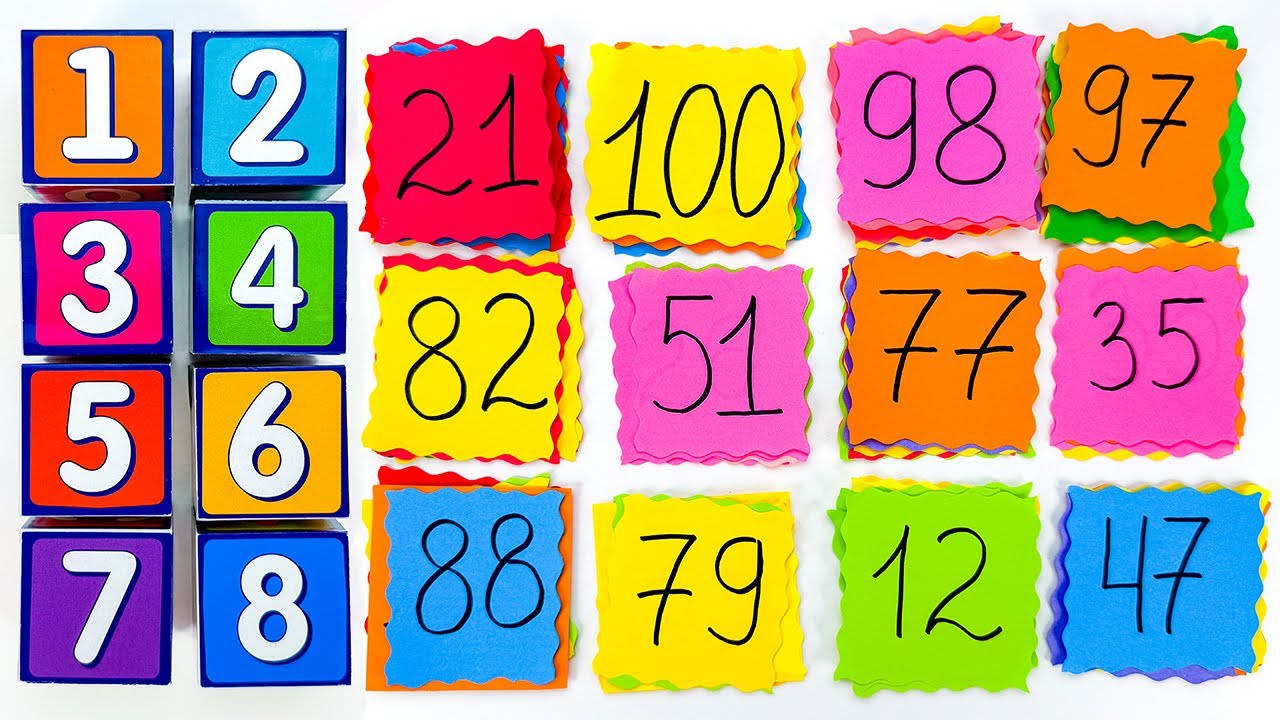 Números de 1 a 100 para Crianças! Vídeo Educativo Infantil
