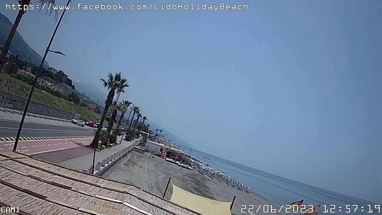 Webcam Diretta Live Streaming dal Lido Holiday Beach Paola CS Calabria italy