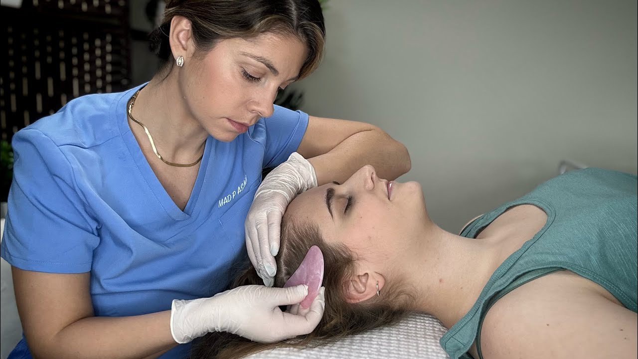 ASMR Real Person Face Mapping, Scalp Check, Gua Sha Treatment | Soft Spoken | ‘Unintentional’ Style