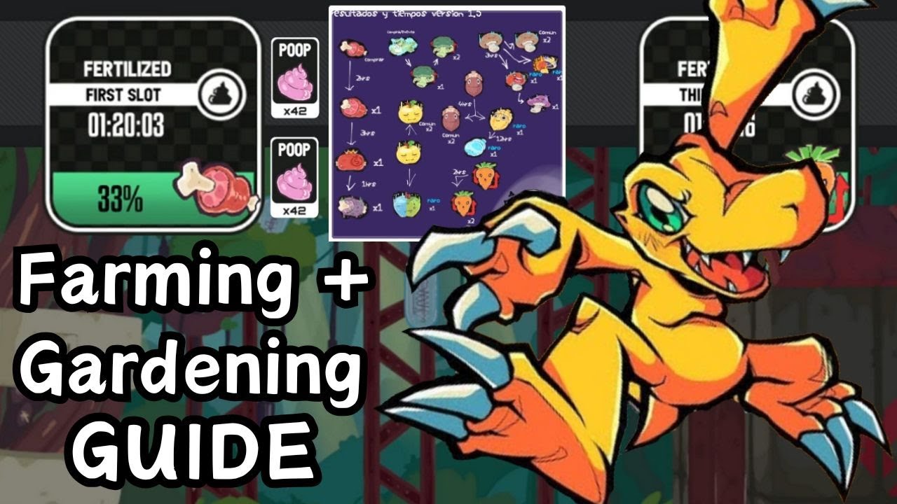 Farming and Gardening Guide! Digimon Digital Monster: Net Driver Food List Explained!