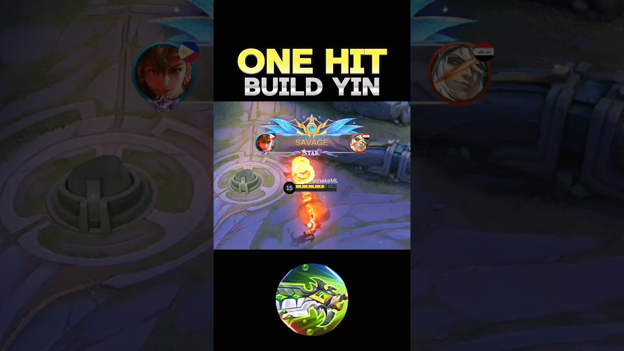 😱 WATCH THIS - BEST BUILD YIN 2024❓~ (ONE HIT) ~ MLBB 🔥 #mobilelegends #onehitbuild #yin #shorts