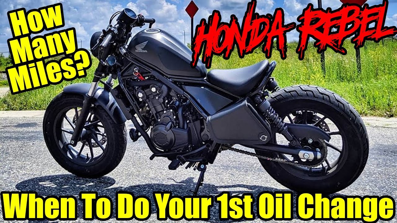New Honda Rebel 1st Oil Change