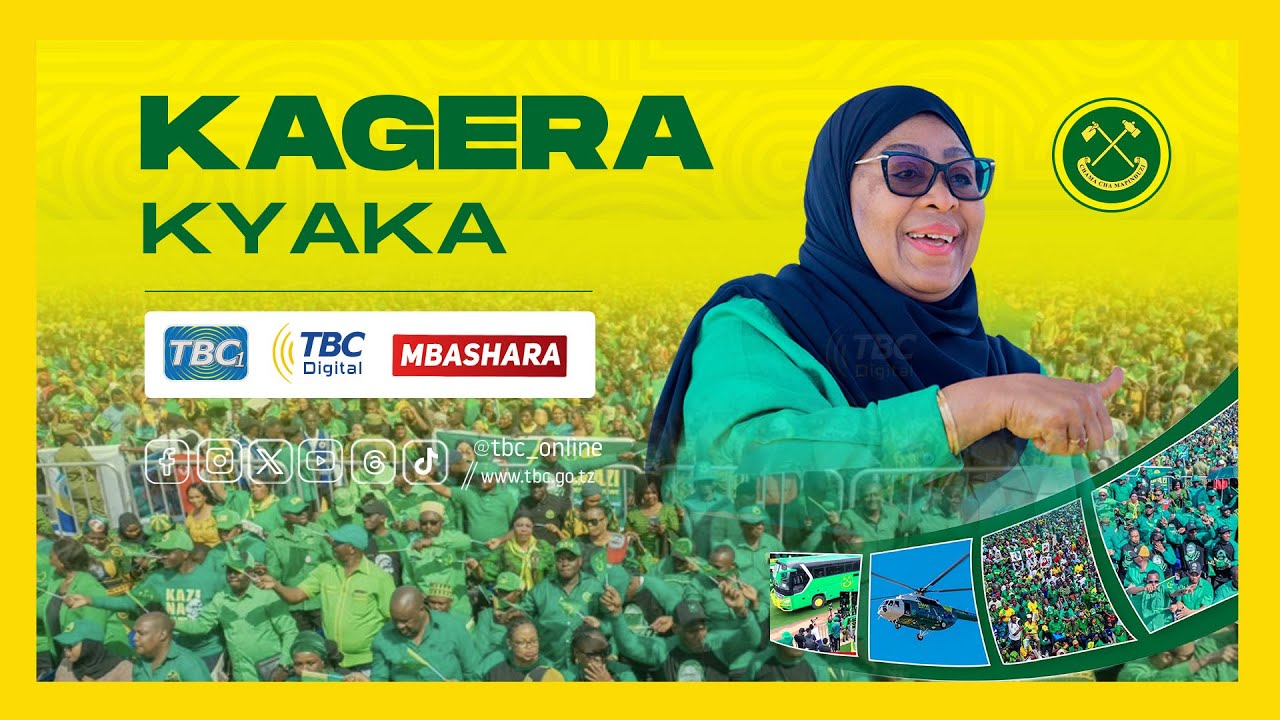 🔴#TBCLIVE: MKUTANO WA KAMPENI ZA MGOMBEA URAIS CCM - KYAKA,   KAGERA