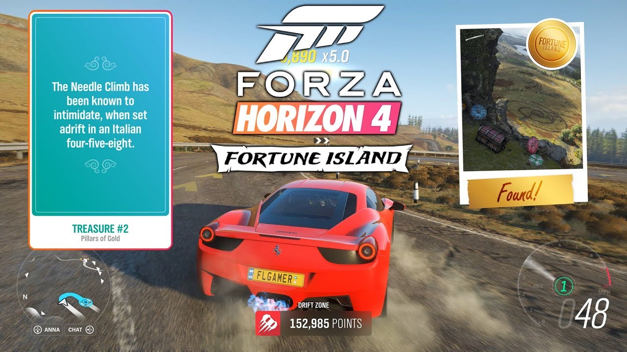 Forza Horizon 4 Fortune Island TREASURE #2 Found! 4K 60fps Gameplay Walkthrough