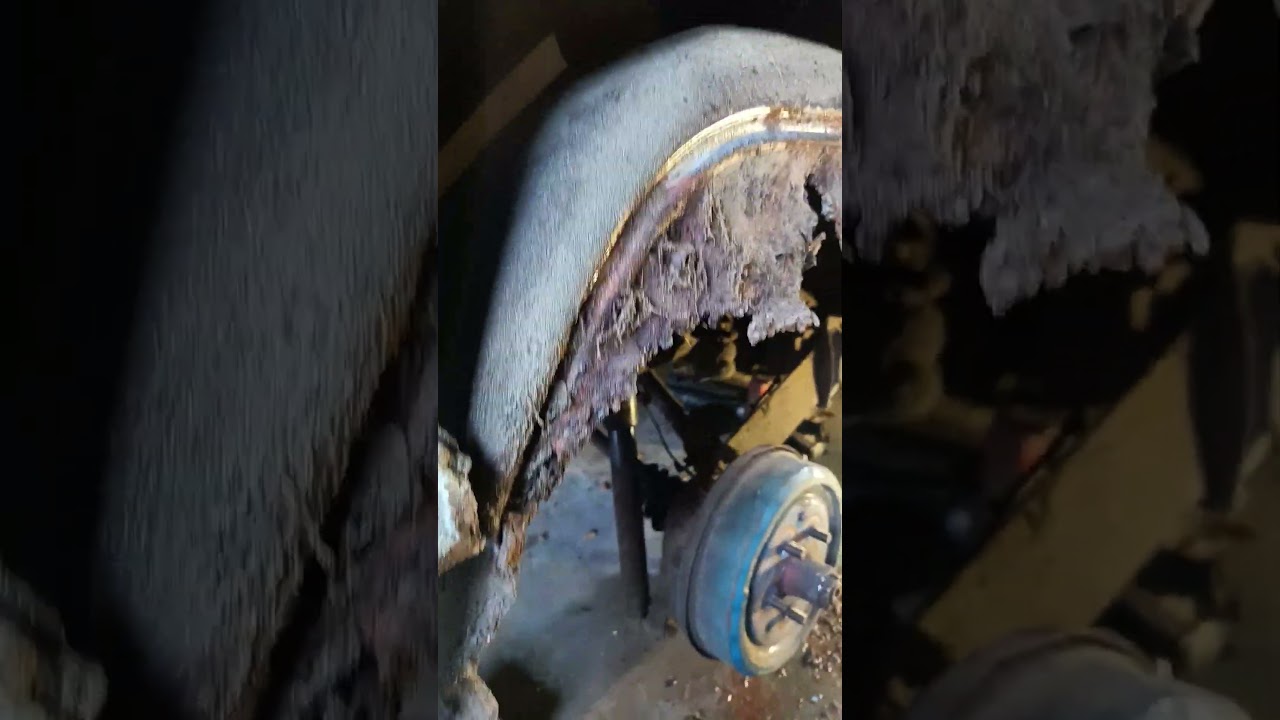 VW camper, Dolly rear wheel arch repair part 2