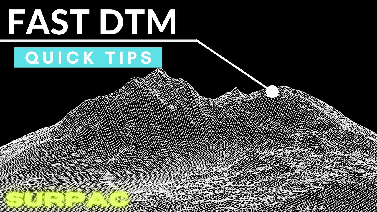 How to Generate a Fast DTM in Surpac with No Crossovers | Aerial Surveying