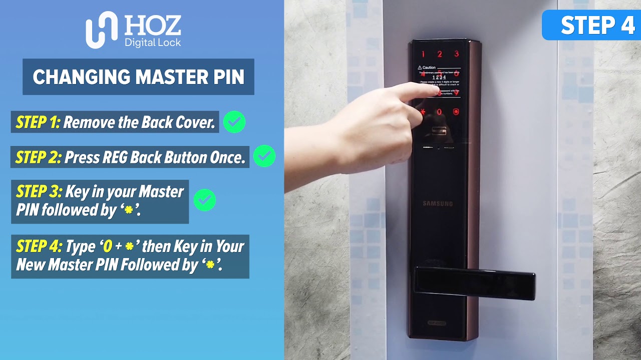 Samsung Handle Lock SHP-DH537 || Settings Tutorial (Singapore)