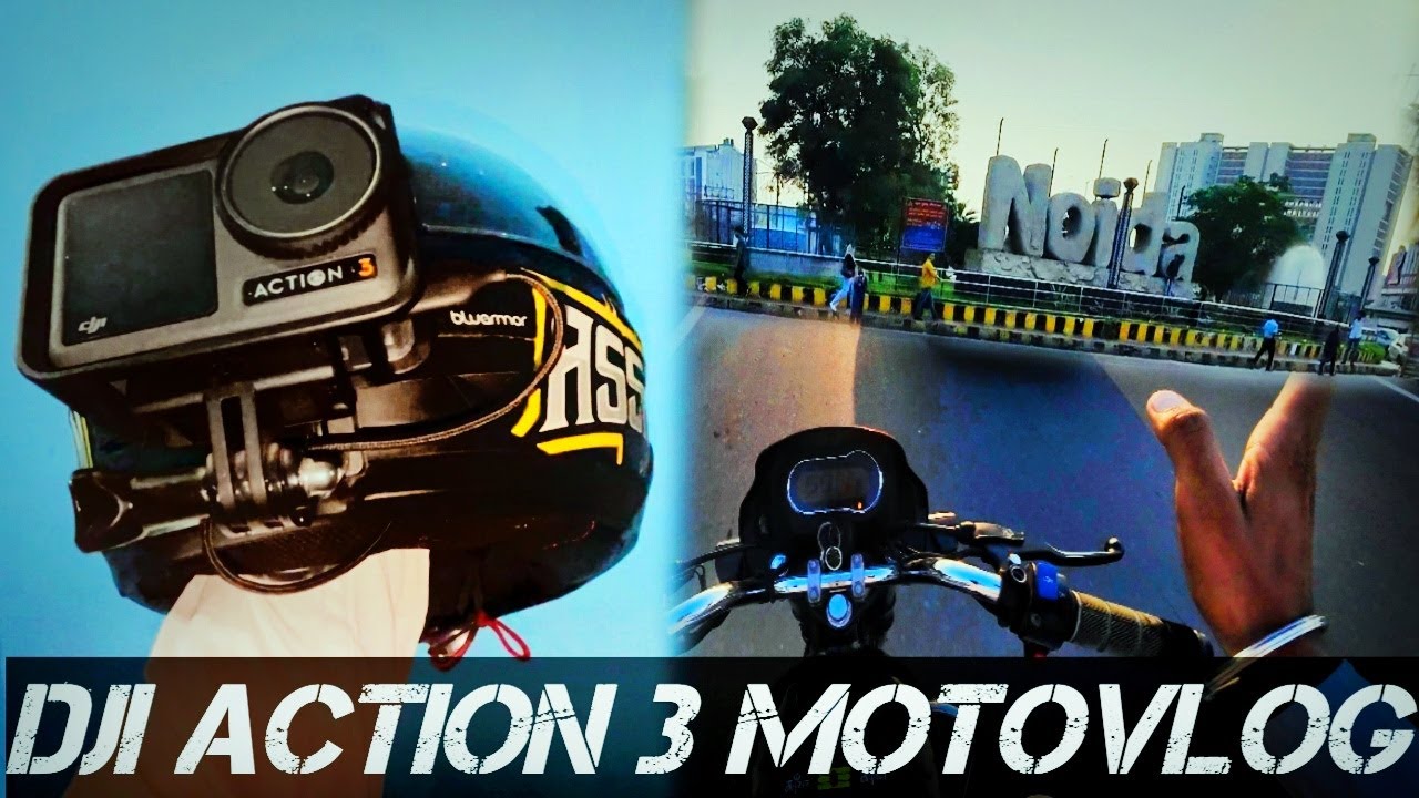 Evening Moto Vlog from Dji action 3 || Rolla Rider