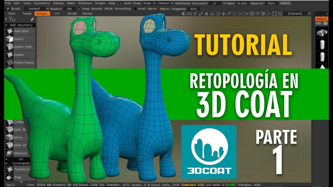 Retopología en 3DCoat ::: Parte 1