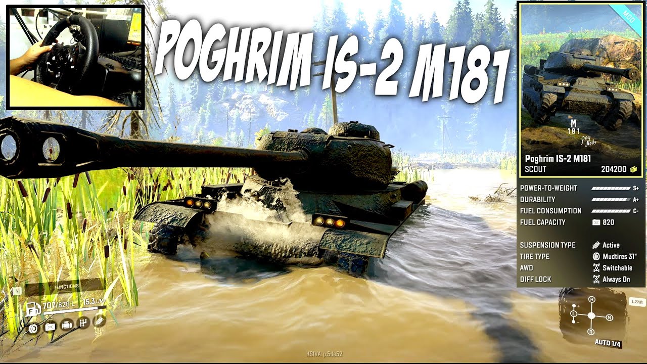 Amazing SnowRunner Mods Poghrim IS2 M181