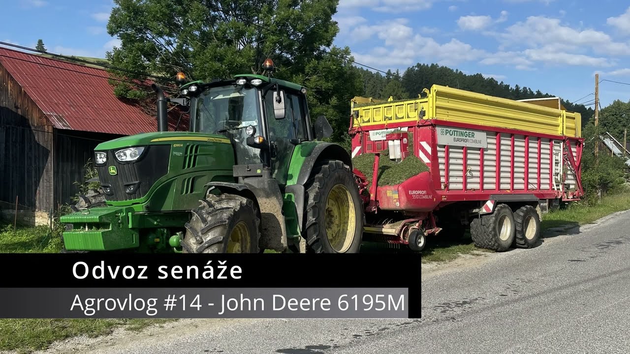 Odvoz senáže! - John Deere 6195M - Agrovlog #14 2/2