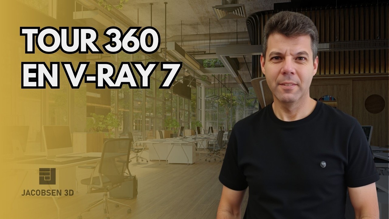 Tour 360 realista en SketchUp con V-Ray 7