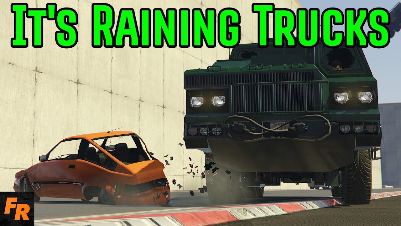 It's Raining Trucks - Gta 5 Survival Racing