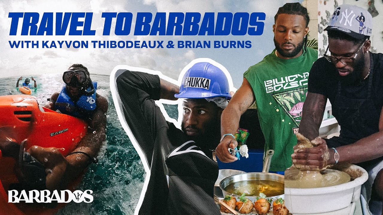 Travel to Barbados with Brian Burns & Kayvon Thibodeaux! | New York Giants