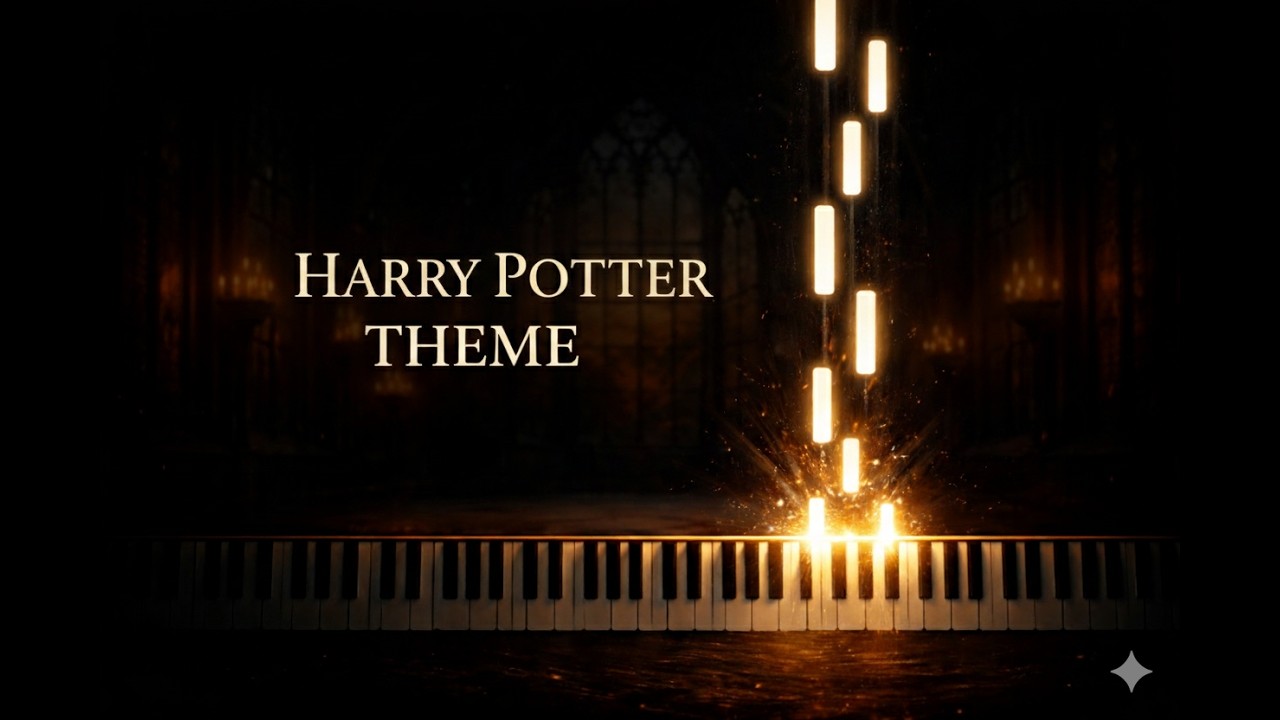 HARRY POTTER - Hedwig's Theme | Piano Visualize