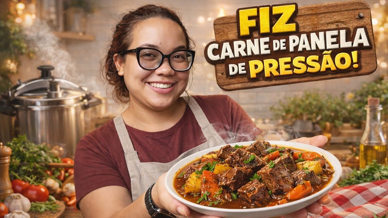 FIZ A MELHOR CARNE DE PANELA NA PRESSÃO 😱🥩 | Super Suculenta e Fácil!