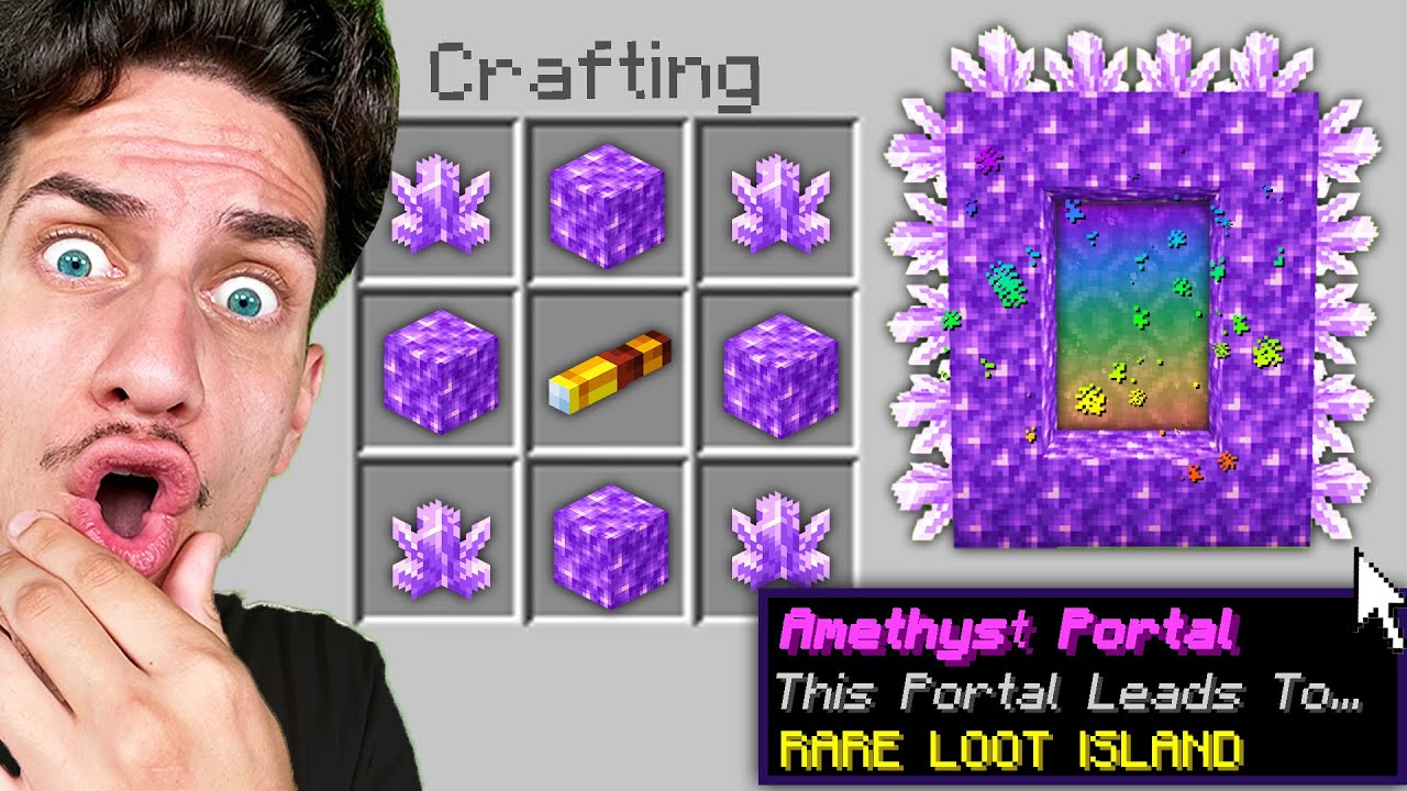 Minecraft, But You Can CRAFT Custom PORTALS!