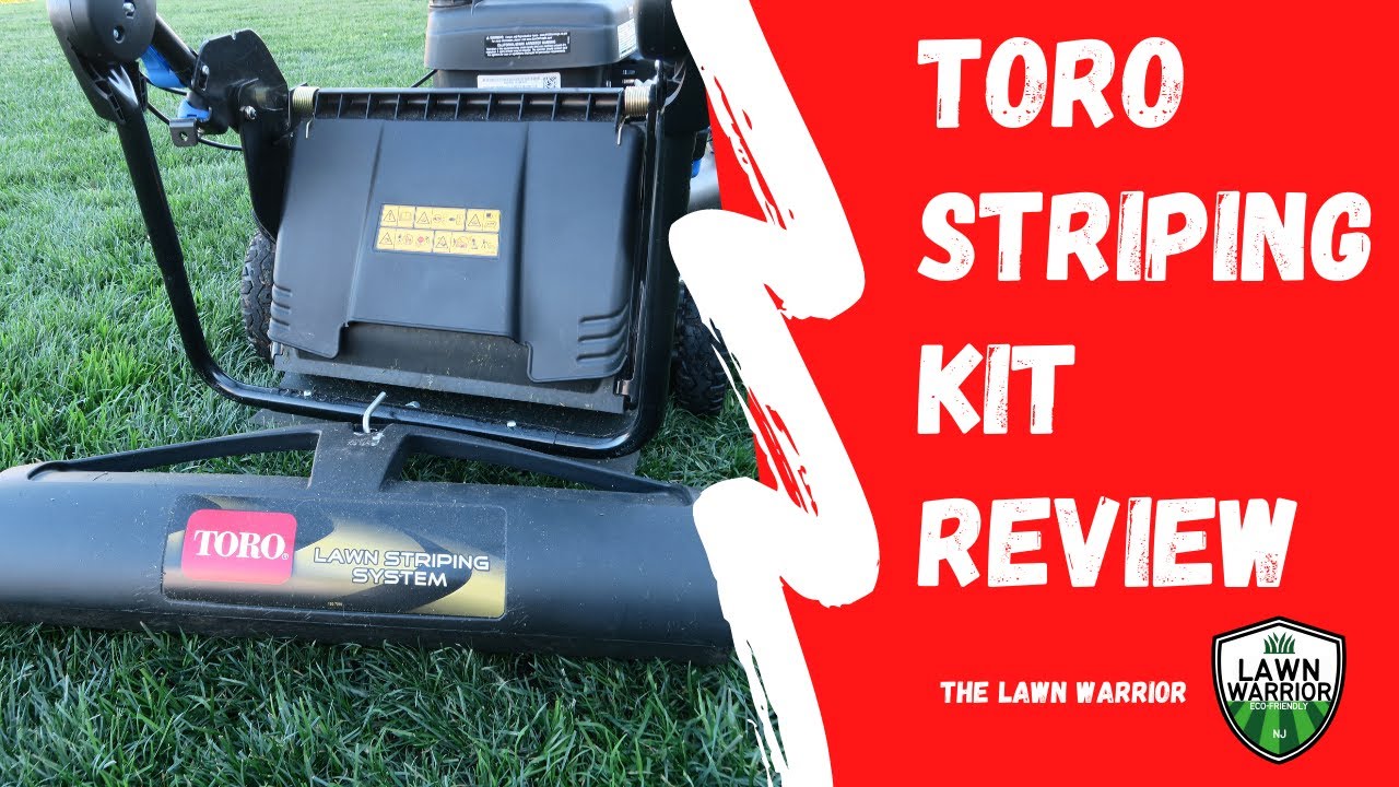 TORO STRIPING KIT REVIEW: How to stripe your lawn #torosuperrecycler #superrecyler #torostripingkit